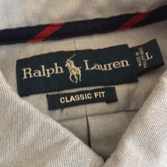 Mens Ralph Lauren Polo Shirt button up L - Picture 4 of 4